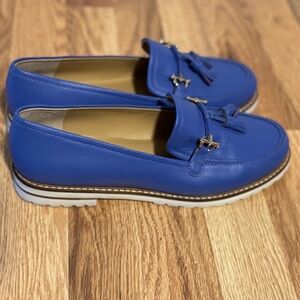 Talbots Slip-on, blue loafer. Size 8 1/2”